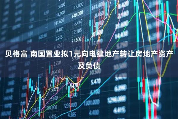 贝格富 南国置业拟1元向电建地产转让房地产资产及负债