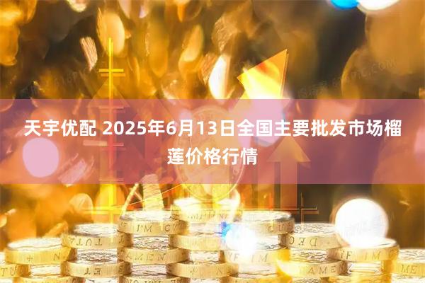 天宇优配 2025年6月13日全国主要批发市场榴莲价格行情
